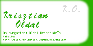 krisztian oldal business card